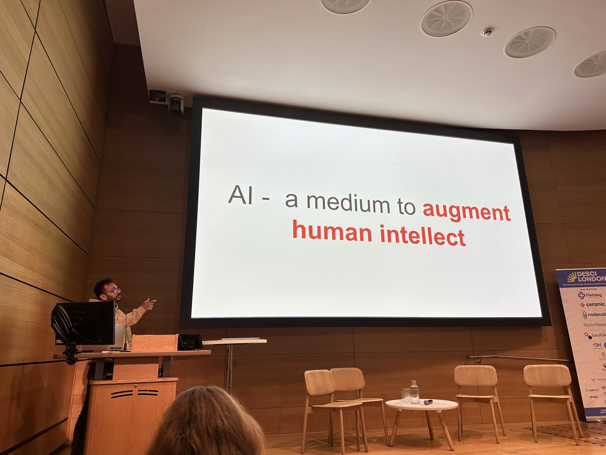 Presenting at Francis Crick Institute on AI augmenting human intellect